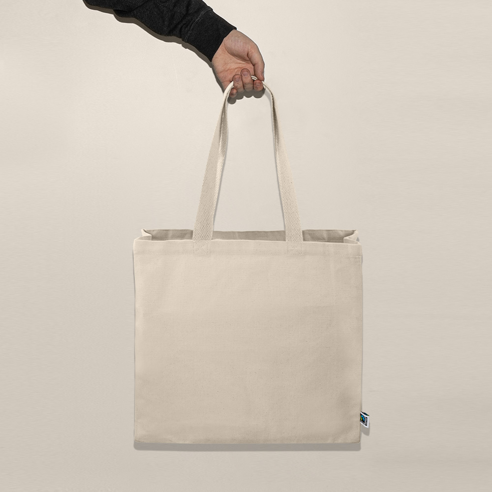 Sac en coton Fair Trade 280g personnalisable - PHELT Grande étiquette